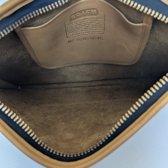 Coach New York 70s slim clutch or document portfolio in British Tan leather - Picture 4 of 11